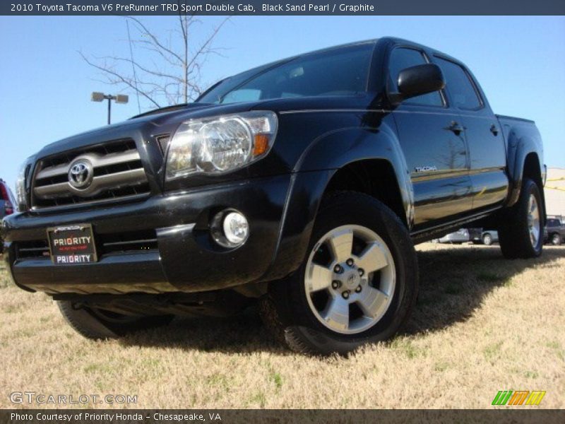 Black Sand Pearl / Graphite 2010 Toyota Tacoma V6 PreRunner TRD Sport Double Cab