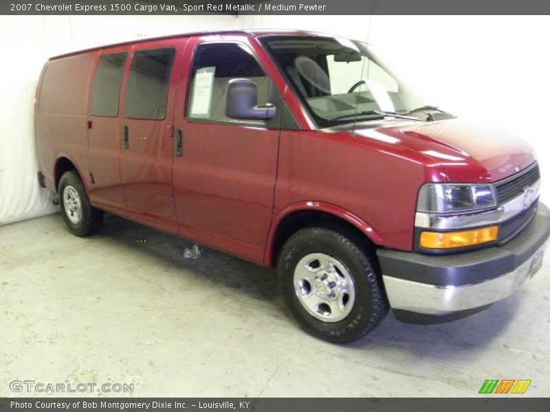 Sport Red Metallic / Medium Pewter 2007 Chevrolet Express 1500 Cargo Van