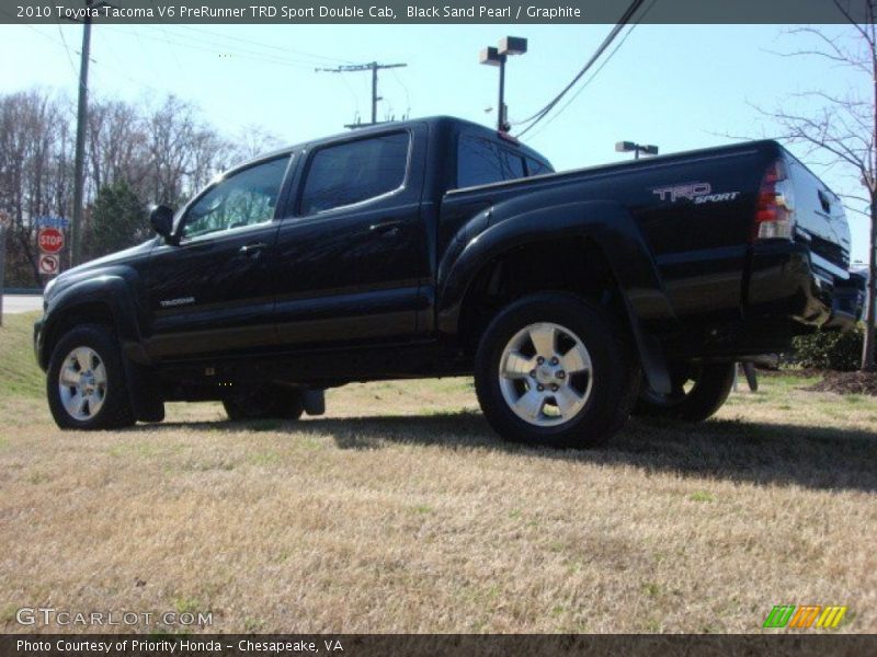 Black Sand Pearl / Graphite 2010 Toyota Tacoma V6 PreRunner TRD Sport Double Cab