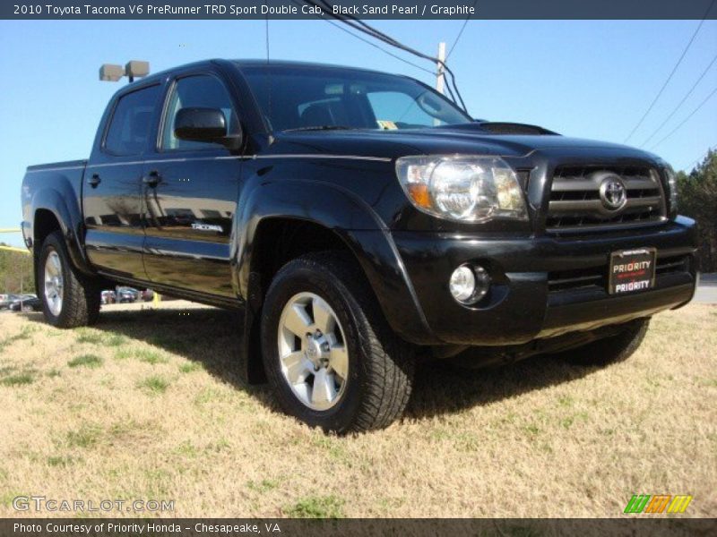 Black Sand Pearl / Graphite 2010 Toyota Tacoma V6 PreRunner TRD Sport Double Cab