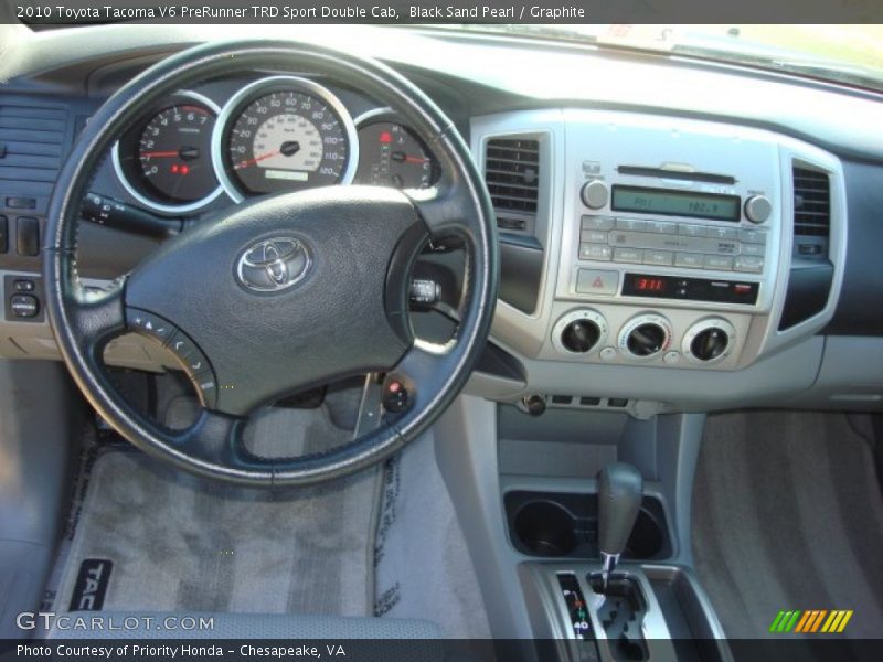 Black Sand Pearl / Graphite 2010 Toyota Tacoma V6 PreRunner TRD Sport Double Cab