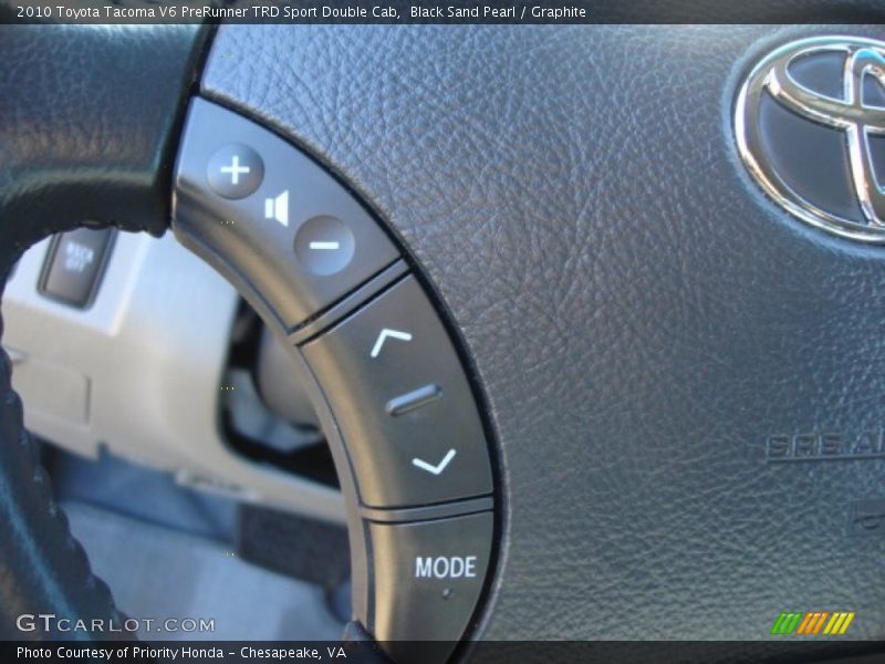 Black Sand Pearl / Graphite 2010 Toyota Tacoma V6 PreRunner TRD Sport Double Cab