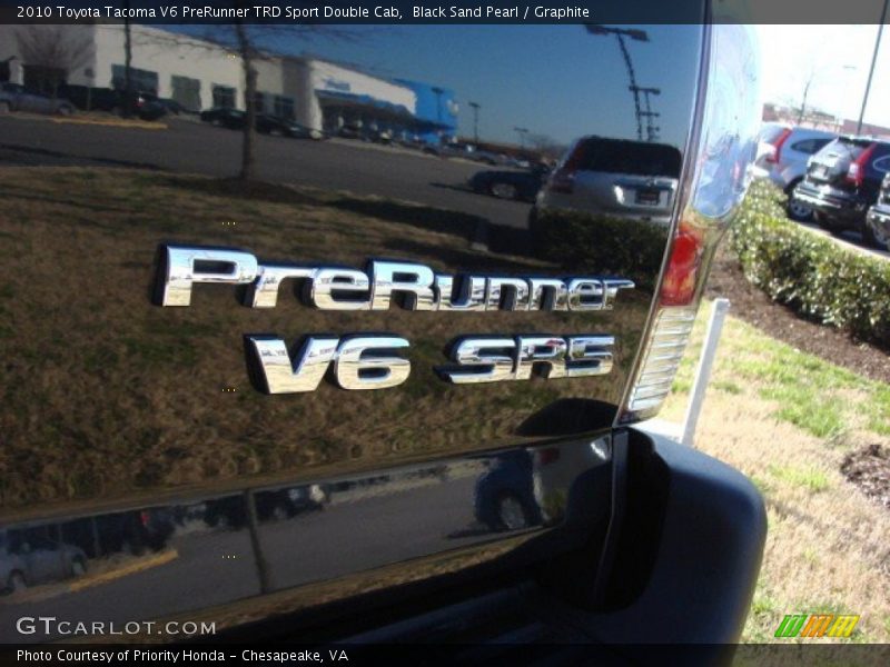 Black Sand Pearl / Graphite 2010 Toyota Tacoma V6 PreRunner TRD Sport Double Cab