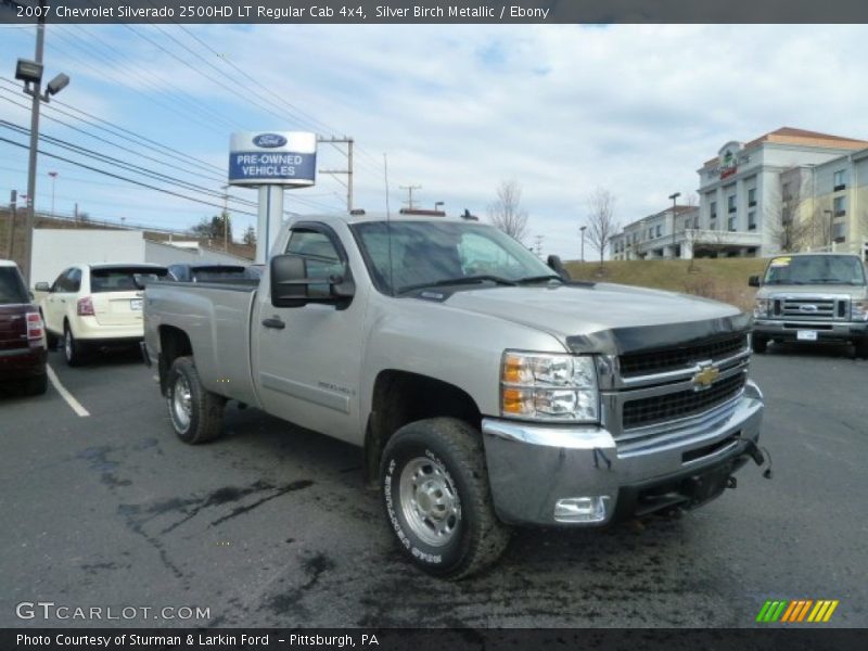 Silver Birch Metallic / Ebony 2007 Chevrolet Silverado 2500HD LT Regular Cab 4x4