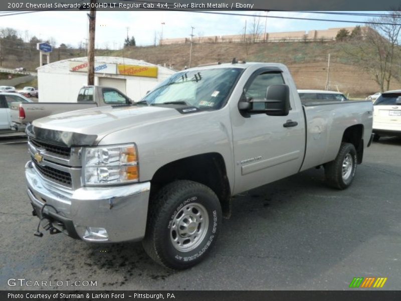 Silver Birch Metallic / Ebony 2007 Chevrolet Silverado 2500HD LT Regular Cab 4x4