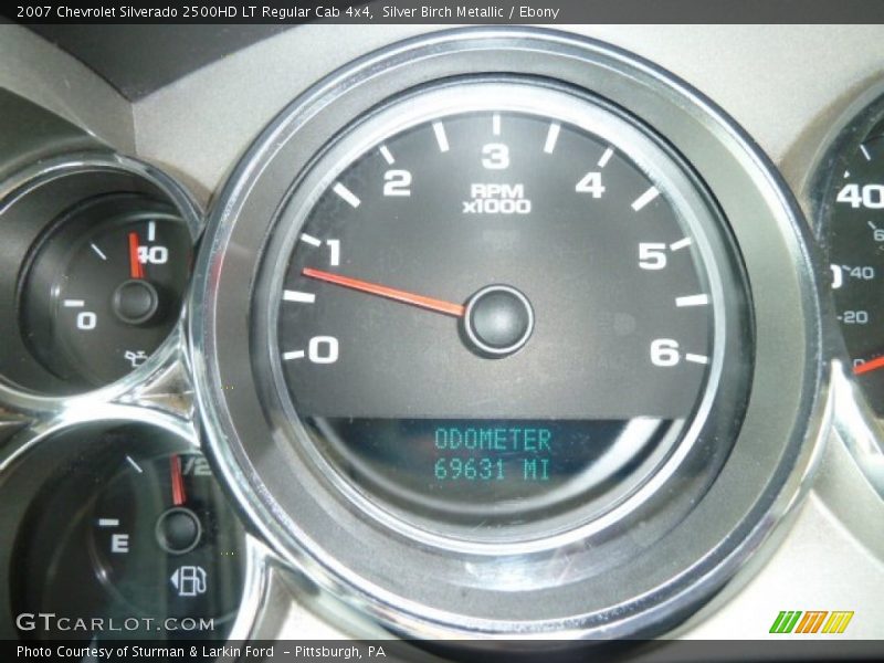 Silver Birch Metallic / Ebony 2007 Chevrolet Silverado 2500HD LT Regular Cab 4x4