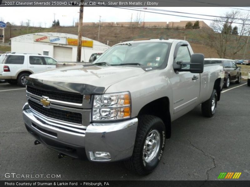 Silver Birch Metallic / Ebony 2007 Chevrolet Silverado 2500HD LT Regular Cab 4x4