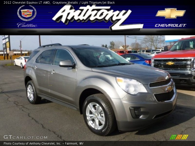 Graystone Metallic / Light Titanium/Jet Black 2012 Chevrolet Equinox LT AWD