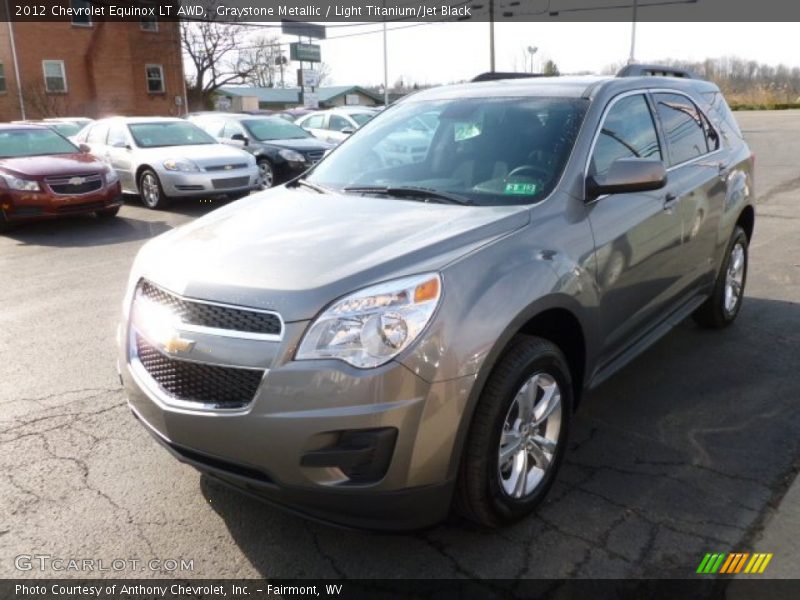 Graystone Metallic / Light Titanium/Jet Black 2012 Chevrolet Equinox LT AWD