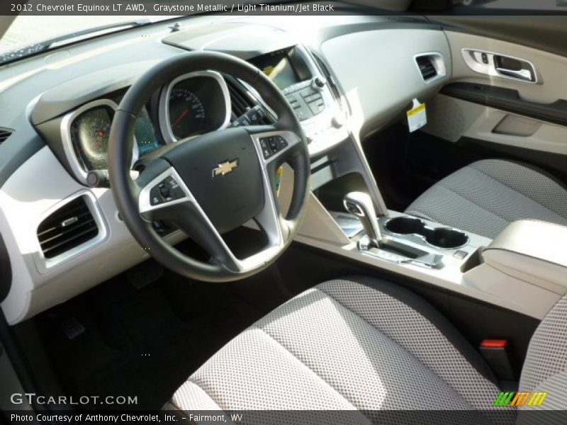 Graystone Metallic / Light Titanium/Jet Black 2012 Chevrolet Equinox LT AWD