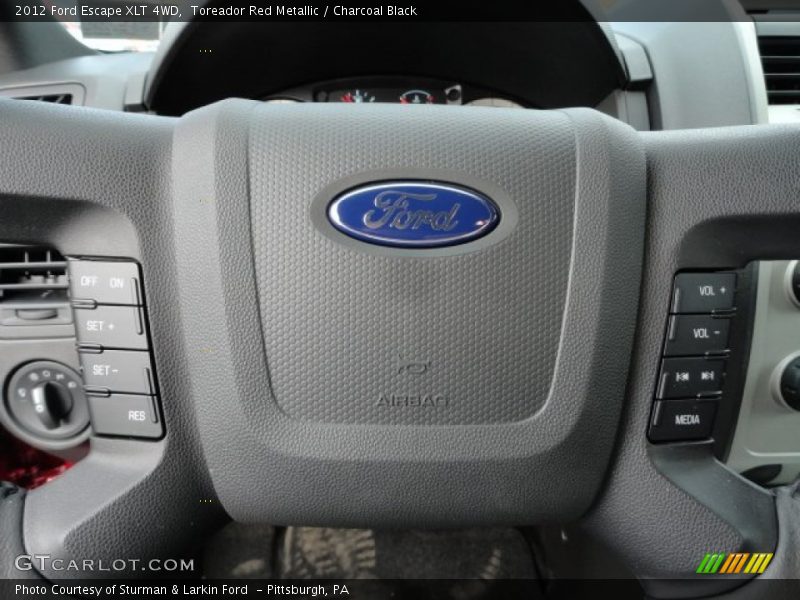 Toreador Red Metallic / Charcoal Black 2012 Ford Escape XLT 4WD