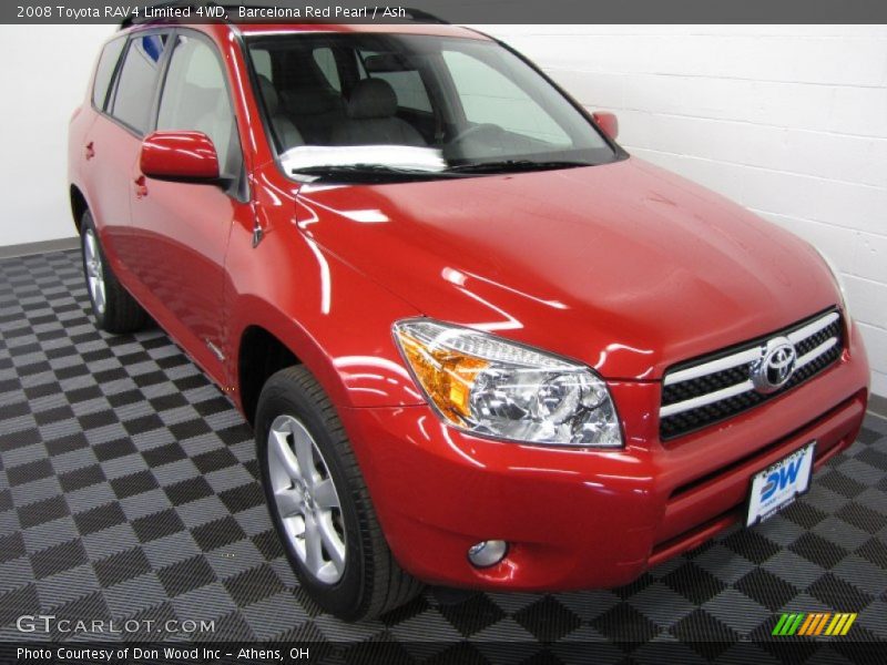 Barcelona Red Pearl / Ash 2008 Toyota RAV4 Limited 4WD