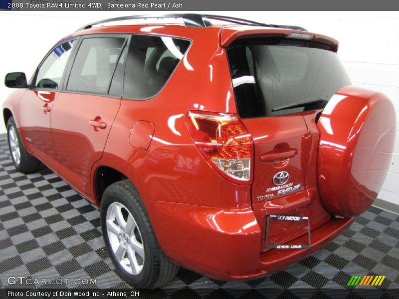 Barcelona Red Pearl / Ash 2008 Toyota RAV4 Limited 4WD