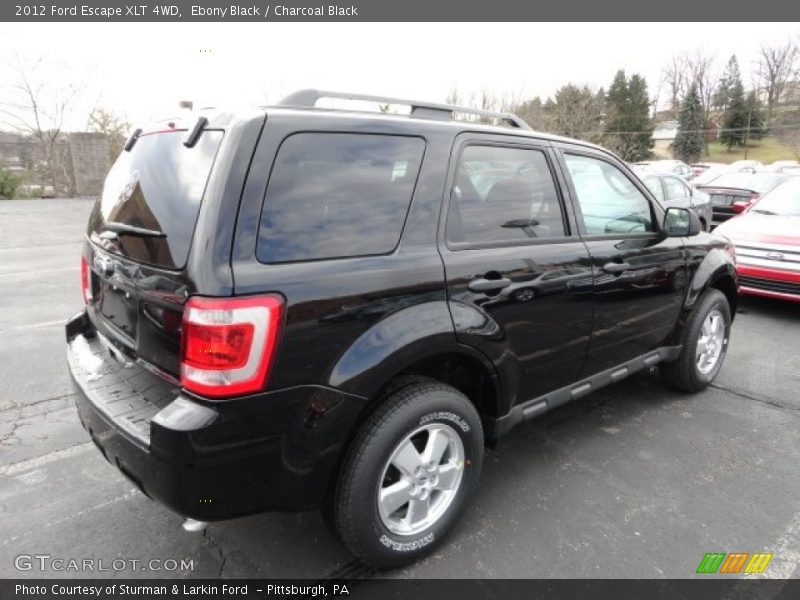 Ebony Black / Charcoal Black 2012 Ford Escape XLT 4WD