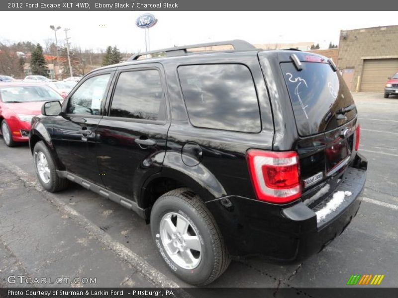 Ebony Black / Charcoal Black 2012 Ford Escape XLT 4WD