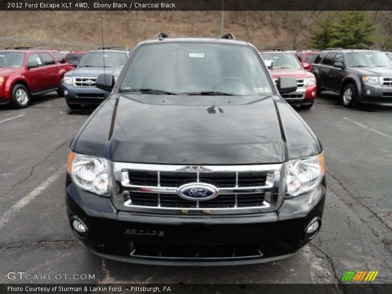 Ebony Black / Charcoal Black 2012 Ford Escape XLT 4WD
