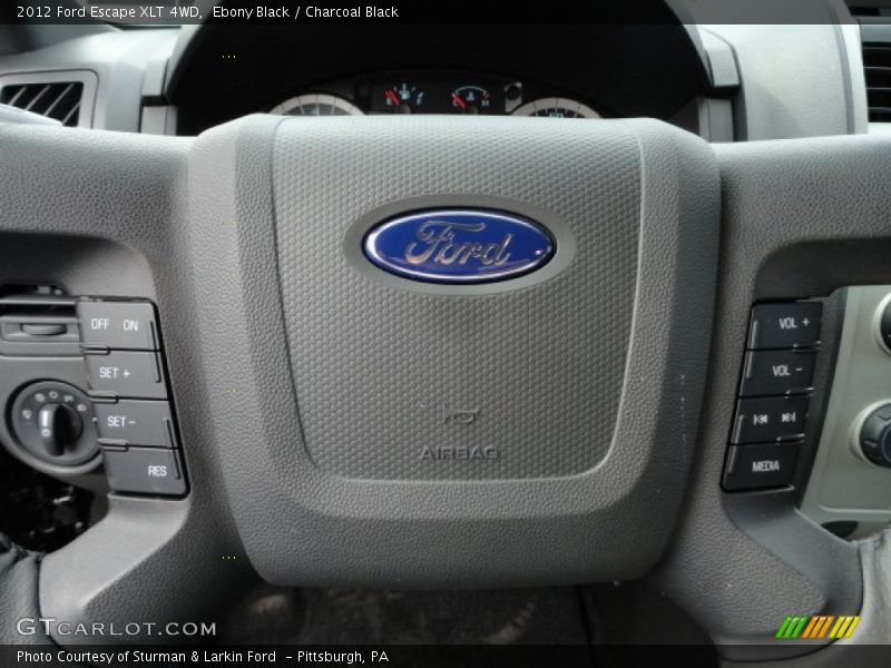 Ebony Black / Charcoal Black 2012 Ford Escape XLT 4WD