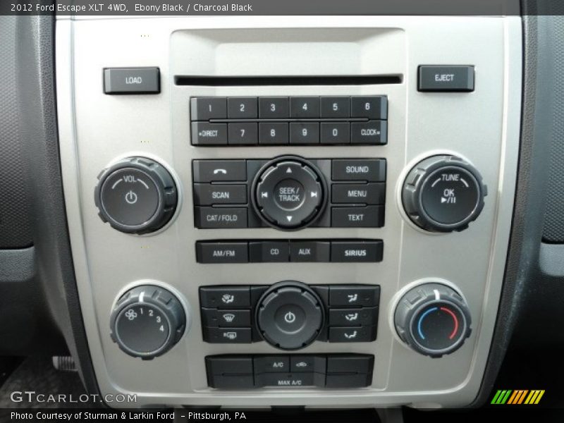 Ebony Black / Charcoal Black 2012 Ford Escape XLT 4WD