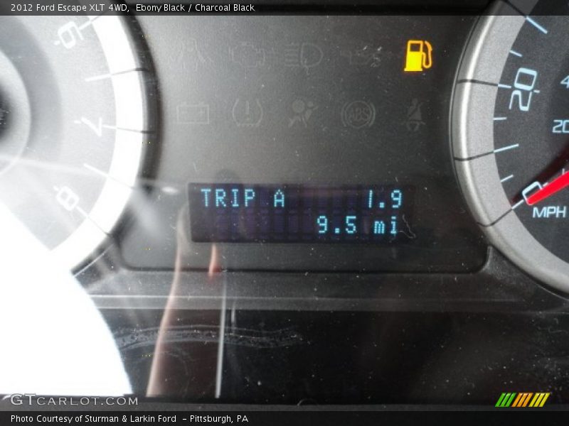 Ebony Black / Charcoal Black 2012 Ford Escape XLT 4WD