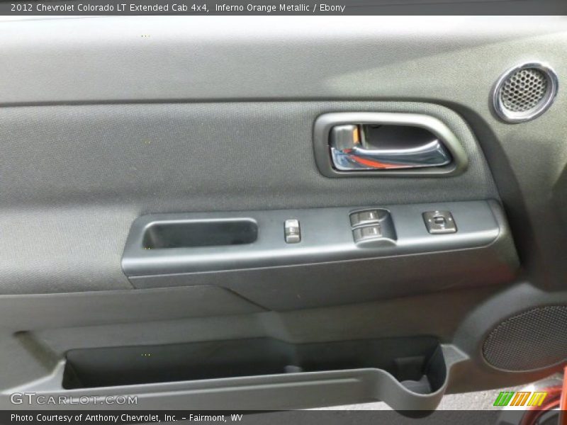Inferno Orange Metallic / Ebony 2012 Chevrolet Colorado LT Extended Cab 4x4