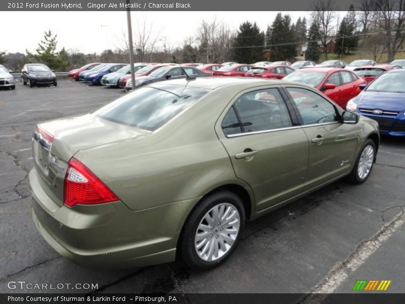 Ginger Ale Metallic / Charcoal Black 2012 Ford Fusion Hybrid