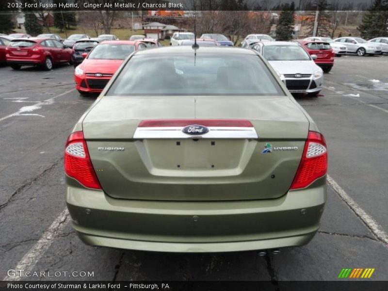Ginger Ale Metallic / Charcoal Black 2012 Ford Fusion Hybrid