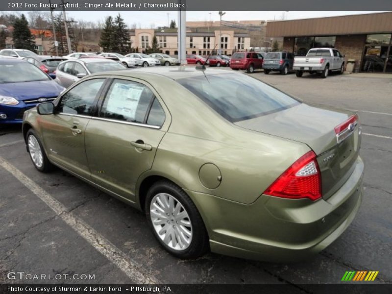 Ginger Ale Metallic / Charcoal Black 2012 Ford Fusion Hybrid