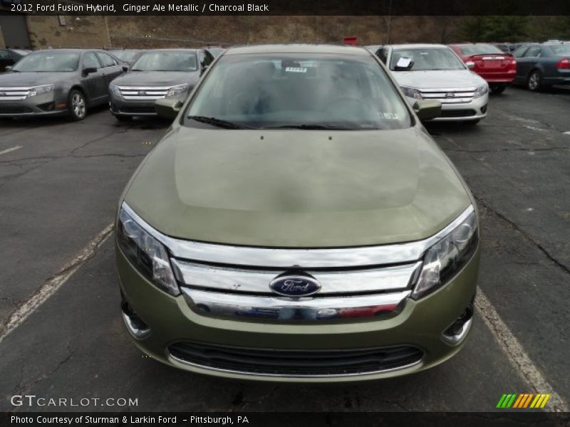 Ginger Ale Metallic / Charcoal Black 2012 Ford Fusion Hybrid
