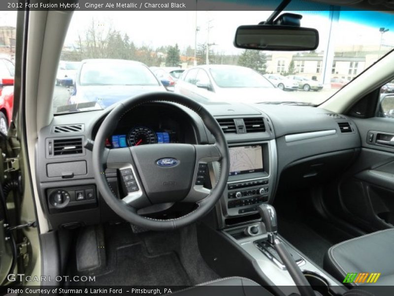 Ginger Ale Metallic / Charcoal Black 2012 Ford Fusion Hybrid