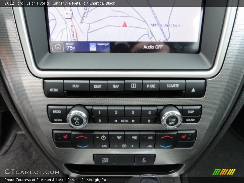 Ginger Ale Metallic / Charcoal Black 2012 Ford Fusion Hybrid