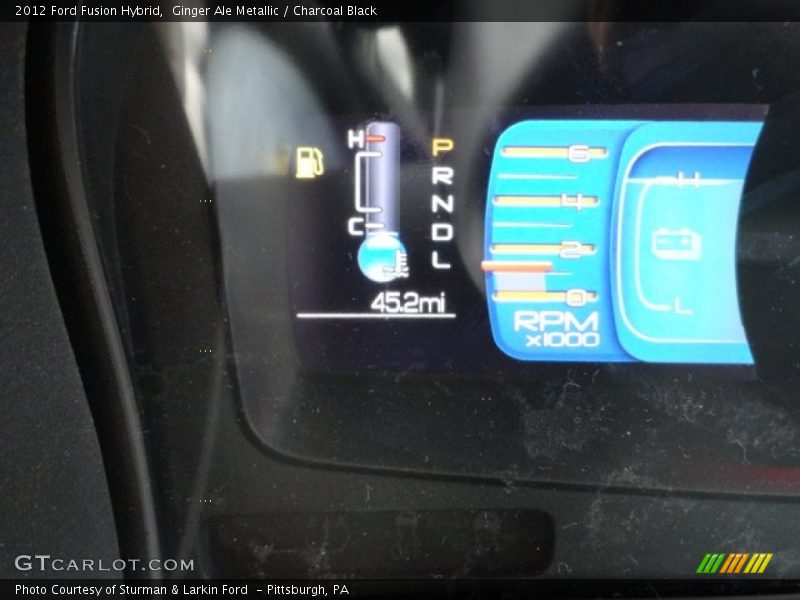 Ginger Ale Metallic / Charcoal Black 2012 Ford Fusion Hybrid