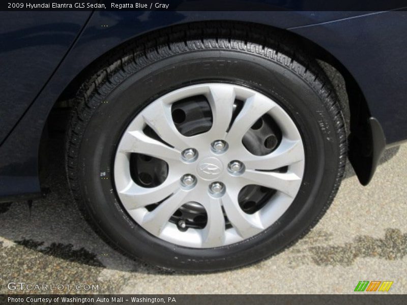 Regatta Blue / Gray 2009 Hyundai Elantra GLS Sedan