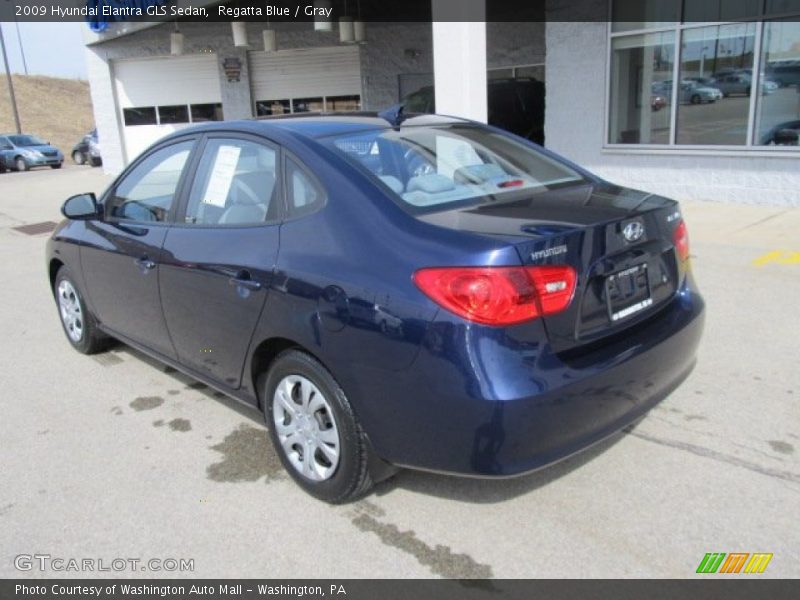 Regatta Blue / Gray 2009 Hyundai Elantra GLS Sedan