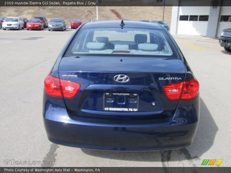 Regatta Blue / Gray 2009 Hyundai Elantra GLS Sedan