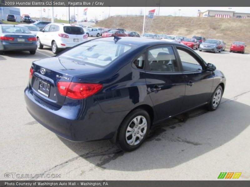Regatta Blue / Gray 2009 Hyundai Elantra GLS Sedan