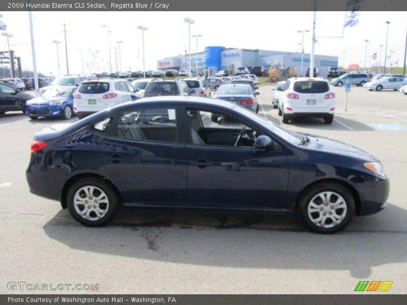 Regatta Blue / Gray 2009 Hyundai Elantra GLS Sedan