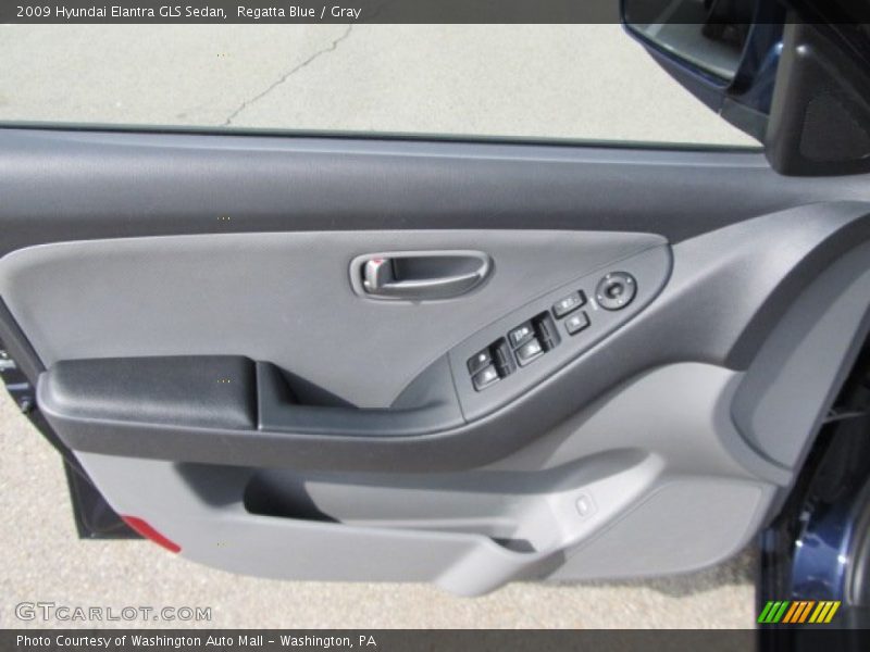 Regatta Blue / Gray 2009 Hyundai Elantra GLS Sedan