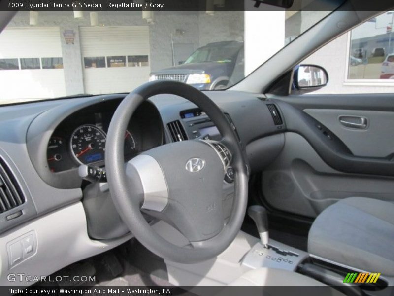 Regatta Blue / Gray 2009 Hyundai Elantra GLS Sedan