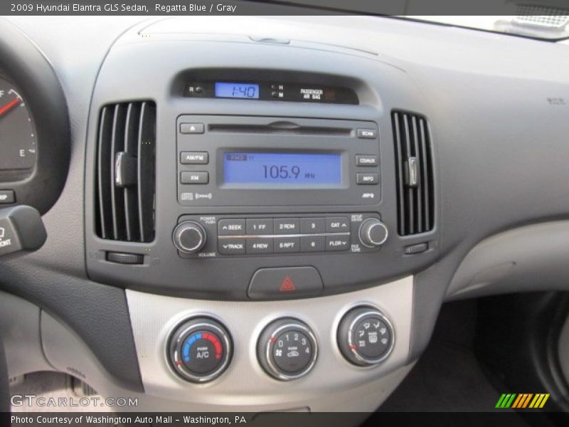 Regatta Blue / Gray 2009 Hyundai Elantra GLS Sedan