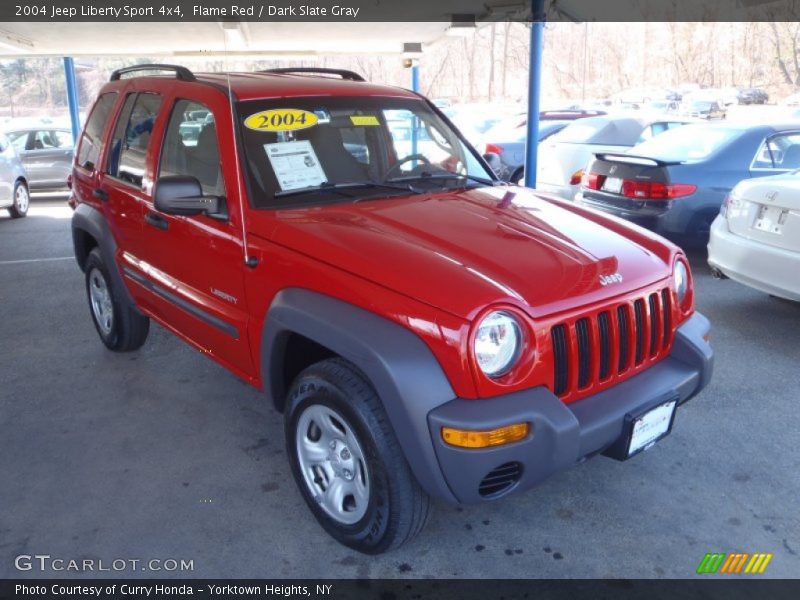 Flame Red / Dark Slate Gray 2004 Jeep Liberty Sport 4x4