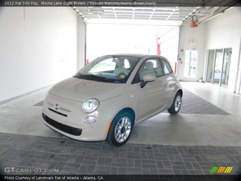 Mocha Latte (Light Brown) / Tessuto Marrone/Avorio (Brown/Ivory) 2012 Fiat 500 Pop