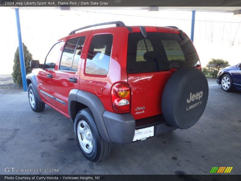 Flame Red / Dark Slate Gray 2004 Jeep Liberty Sport 4x4