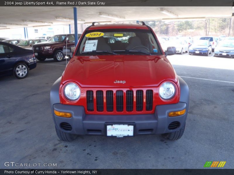 Flame Red / Dark Slate Gray 2004 Jeep Liberty Sport 4x4