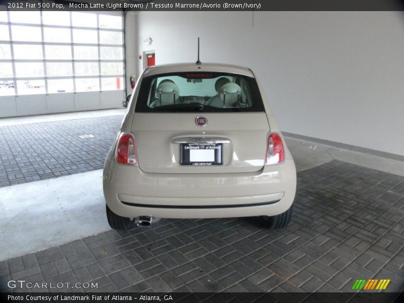 Mocha Latte (Light Brown) / Tessuto Marrone/Avorio (Brown/Ivory) 2012 Fiat 500 Pop