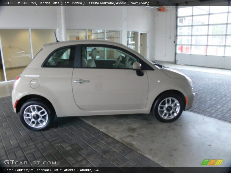 Mocha Latte (Light Brown) / Tessuto Marrone/Avorio (Brown/Ivory) 2012 Fiat 500 Pop