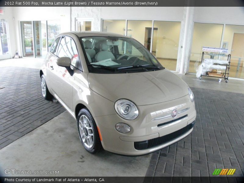 Mocha Latte (Light Brown) / Tessuto Marrone/Avorio (Brown/Ivory) 2012 Fiat 500 Pop