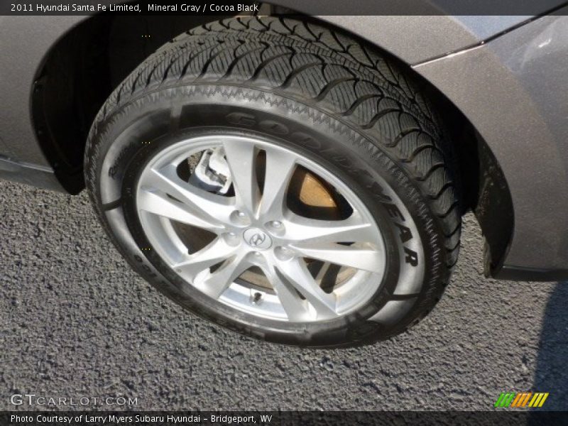 Mineral Gray / Cocoa Black 2011 Hyundai Santa Fe Limited