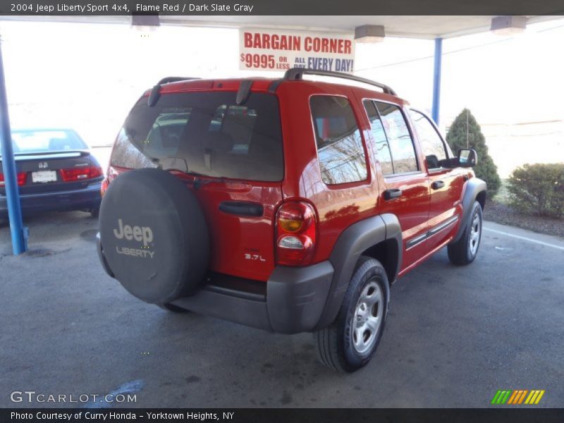 Flame Red / Dark Slate Gray 2004 Jeep Liberty Sport 4x4