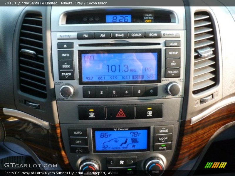 Mineral Gray / Cocoa Black 2011 Hyundai Santa Fe Limited