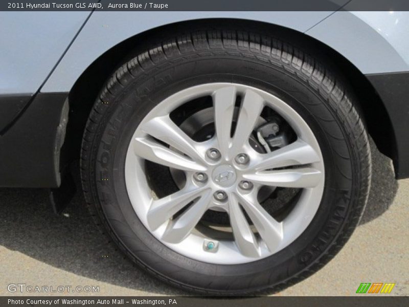 Aurora Blue / Taupe 2011 Hyundai Tucson GLS AWD